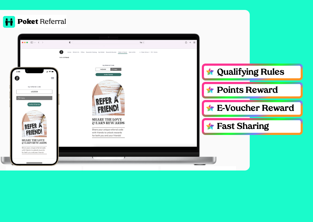 Poket Referral program solution