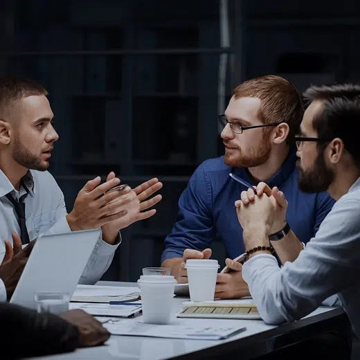 team discussion for loyalty program solution