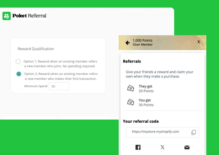 Poket referral program system